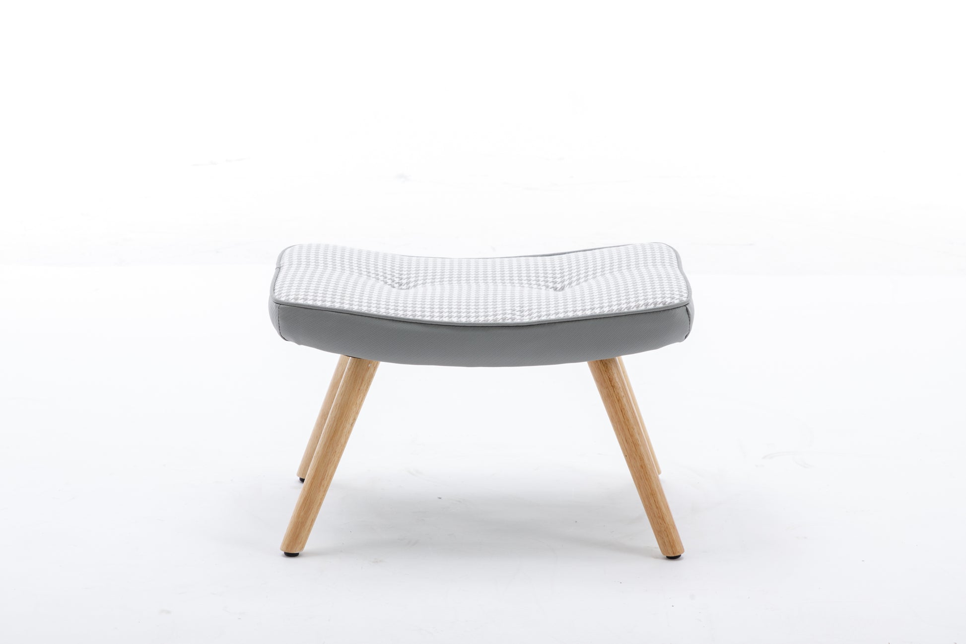 Wooden Step Ottoman,Wooden Step Stool For Adults,Square Cushion Foot Stool,Small Stool With Non Slip Pad,Wood Stool Suitable For Bedroom, Living Room And Kitchen Light Grey Light Gray Foam Linen