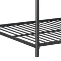 Furnituretriple Bunk Bed, Full Full Full, Black Black Metal