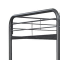 Furnituretriple Bunk Bed, Full Full Full, Black Black Metal