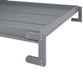 Queen Size Murphy Bed With A Shelf, Gray Box Spring Not Required Queen Gray Wood Bedroom Murphy Solid Wood Mdf