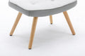 Wooden Step Ottoman,Wooden Step Stool For Adults,Square Cushion Foot Stool,Small Stool With Non Slip Pad,Wood Stool Suitable For Bedroom, Living Room And Kitchen Light Grey Light Gray Foam Linen