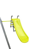 Xns052 Green And Blue Interesting Six Function Swingset With Net Swing Metal Plastic Safe Swing Set 440Lbs For Outdoor Playground For Age 3 With 31.5In Net Swing Green Steel