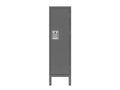 1 Door Tall Single Metal Locker Retro Style Storage Cabinet Industrial Furniture For Living Room Bedroom Storage Room Gym School Grey Grey Steel