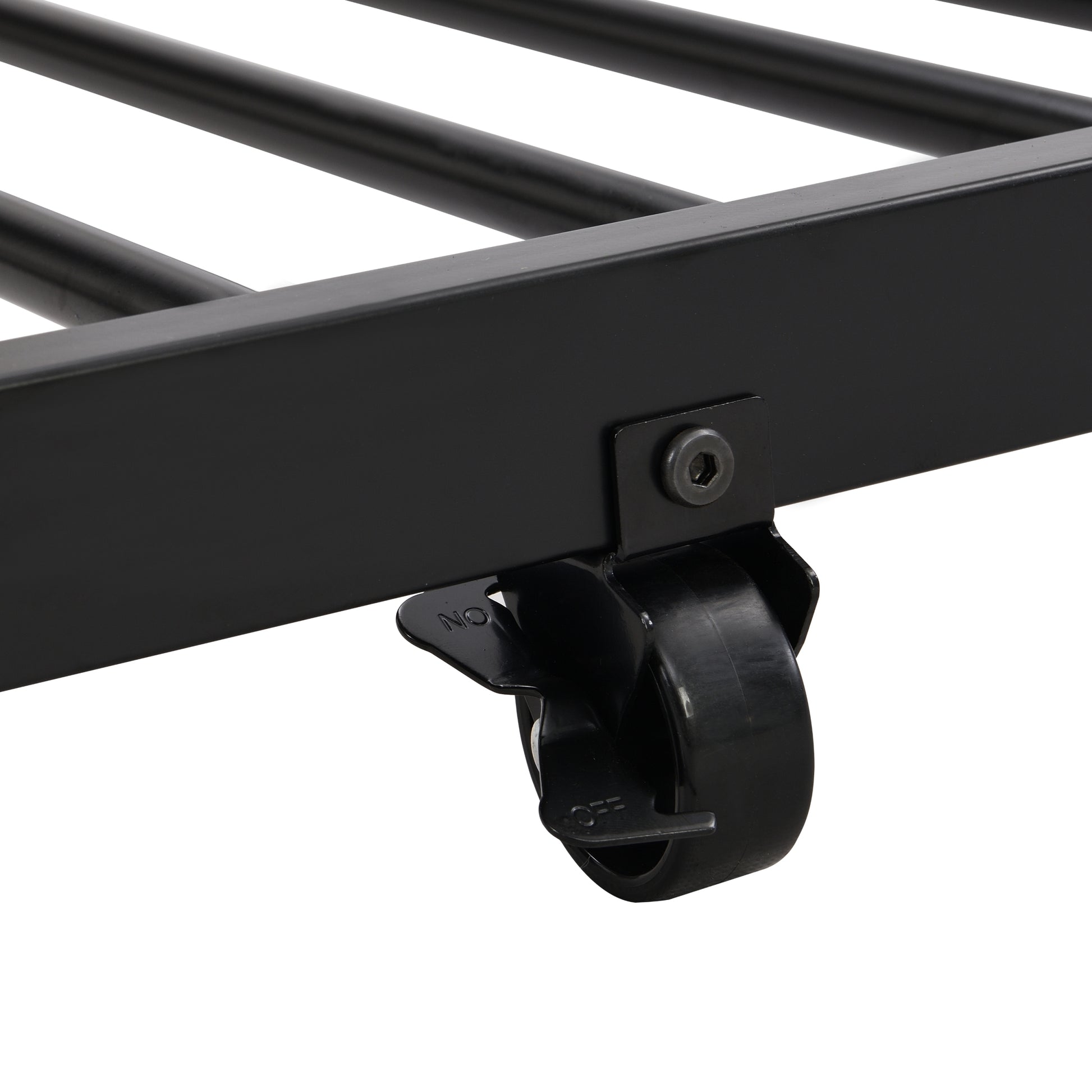 Over Twin Bunk Bed Frame With Trundle,Metal Bunkbed With Sturdy Guard Rail And 2 Sideladders For Kids Adults,Can Be Divided Into Two Beds, No Box Spring Needed, Noise Free For Dorm,Black Box Spring Not Required Twin Black Metal Bedroom Industrial Bunk