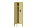 1 Door Tall Single Metal Locker Retro Style Storage Cabinet Industrial Furniture For Living Room Bedroom Storage Room Gym School Yellow Yellow Steel