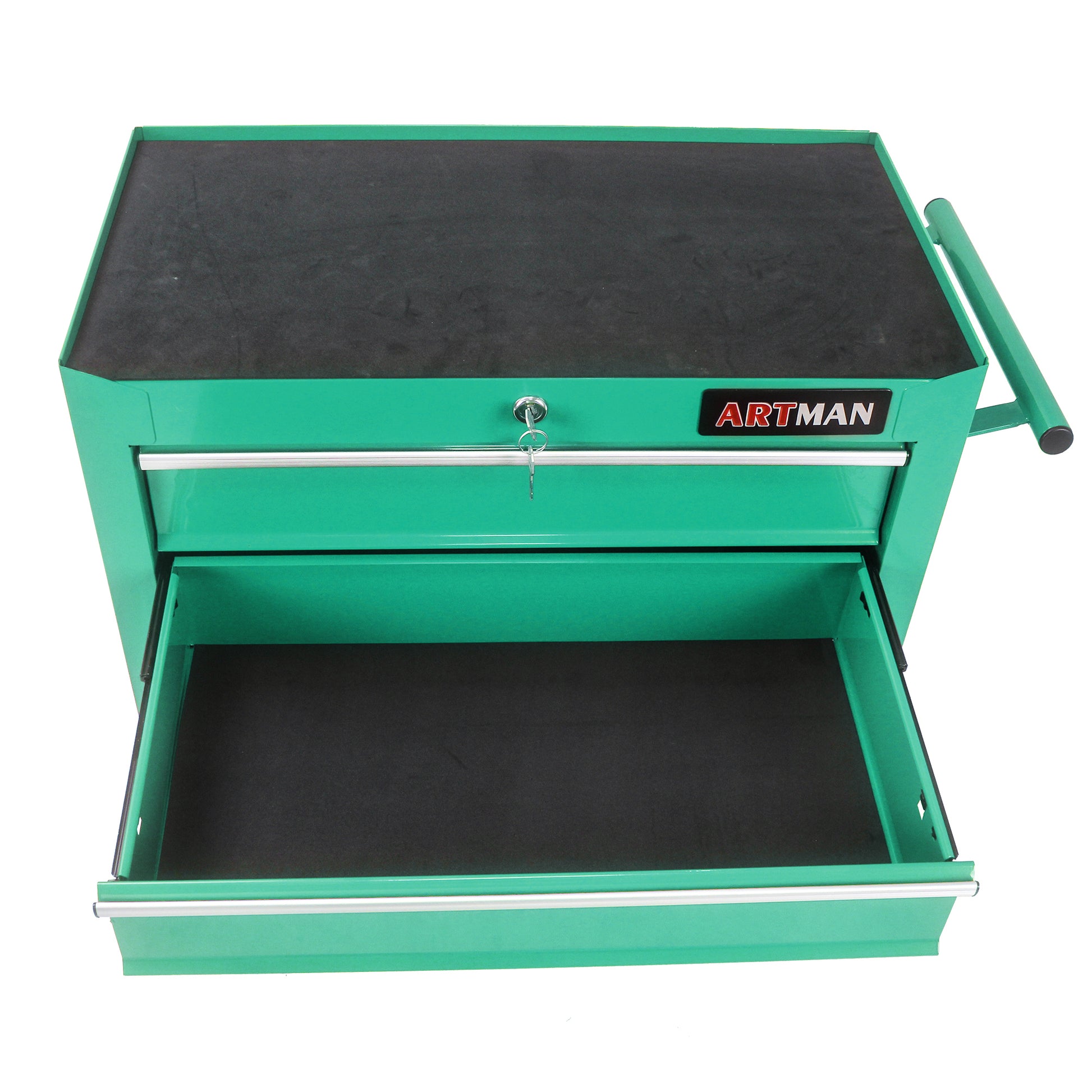 5 Drawers Multifunctional Tool Cart With Wheels Green Green Metal