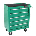 5 Drawers Multifunctional Tool Cart With Wheels Green Green Metal