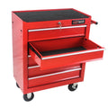 5 Drawers Multifunctional Tool Cart With Wheels Red Red Steel