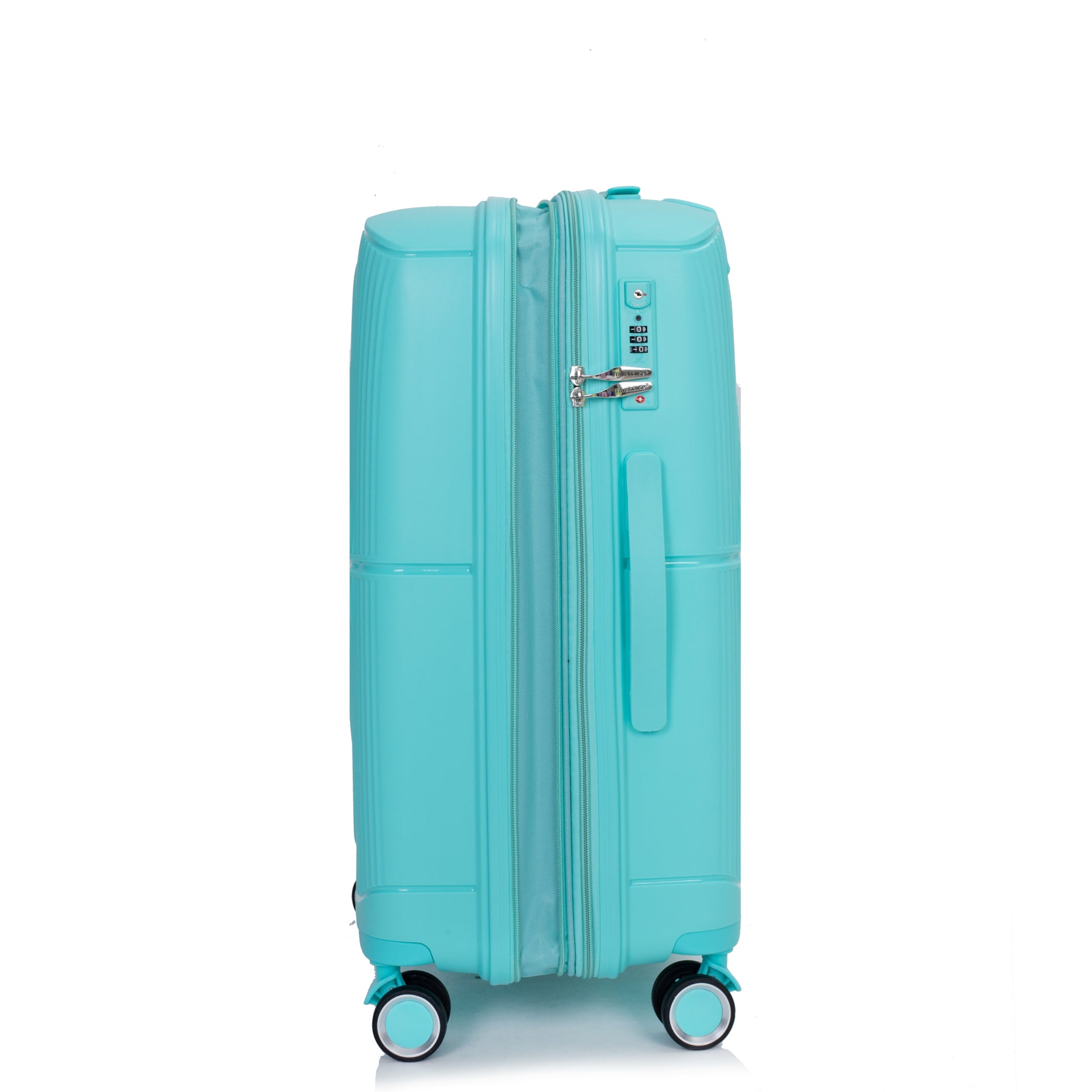 Expandable Hardshell Suitcase Double Spinner Wheels Pp Luggage Sets Lightweight Durable Suitcase With Tsa Lock,3 Piece Set 20 24 28 Lake Blue Lake Blue Polypropylene