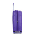 Expandable Hardshell Suitcase Double Spinner Wheels Pp Luggage Sets Lightweight Durable Suitcase With Tsa Lock,3 Piece Set 20 24 28 Purple Purple Polypropylene