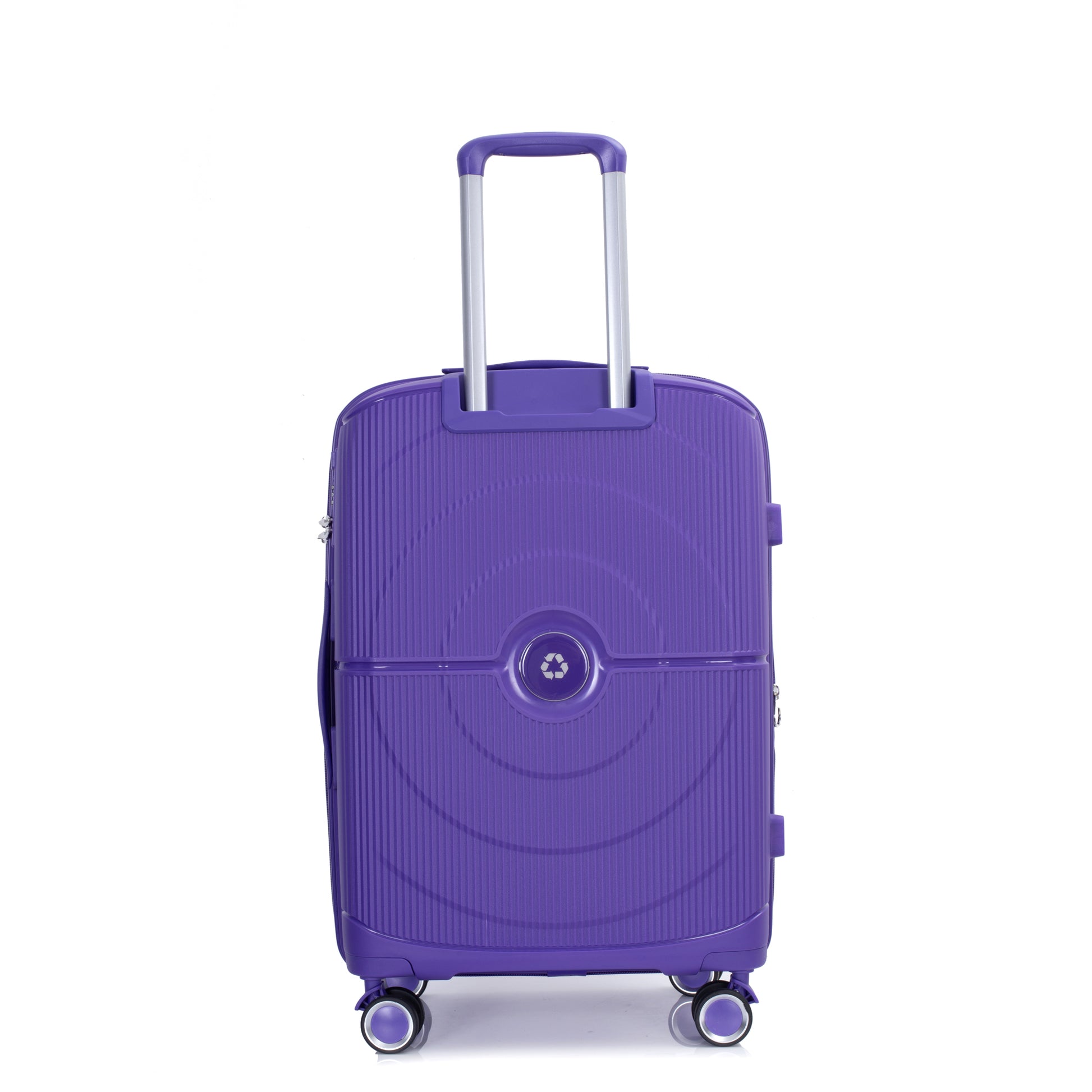 Expandable Hardshell Suitcase Double Spinner Wheels Pp Luggage Sets Lightweight Durable Suitcase With Tsa Lock,3 Piece Set 20 24 28 Purple Purple Polypropylene