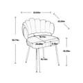 Coolmore Accent Chair ,Leisure Single Chair With Golden Feet Gray Velvet