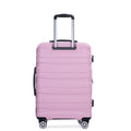 3 Piece Luggage Sets Pc Lightweight & Durable Expandable Suitcase With Two Hooks, Double Spinner Wheels, Tsa Lock, 21 25 29 Pink Pink Pc