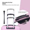 3 Piece Luggage Sets Pc Lightweight & Durable Expandable Suitcase With Two Hooks, Double Spinner Wheels, Tsa Lock, 21 25 29 Pink Pink Pc