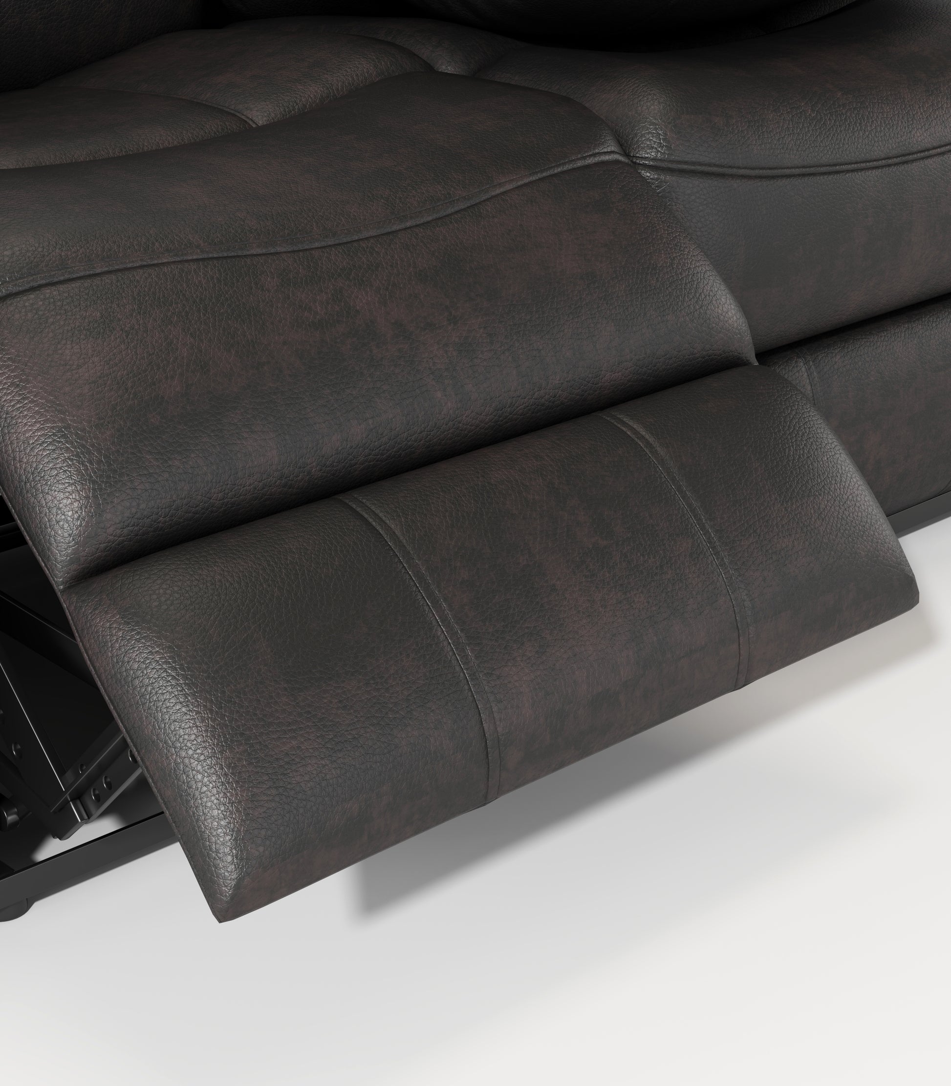 Fabric Power Reclining Sofa With Drop Down Table,Usb Button And Wireless Charger Espresso Espresso Foam Tech Cloth 3 Seat