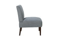 Stylish Comfortable Accent Chair 1Pc Gray Fabric Upholstered Plush Seating Living Room Furniture Armless Chair Gray Primary Living Space Wood