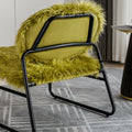 Coolmore Accent Chair Modern Industrial Slant Armchair With Metal Frame Premium High Density Soft Single Chair For Living Room Bedroom Olive Plush