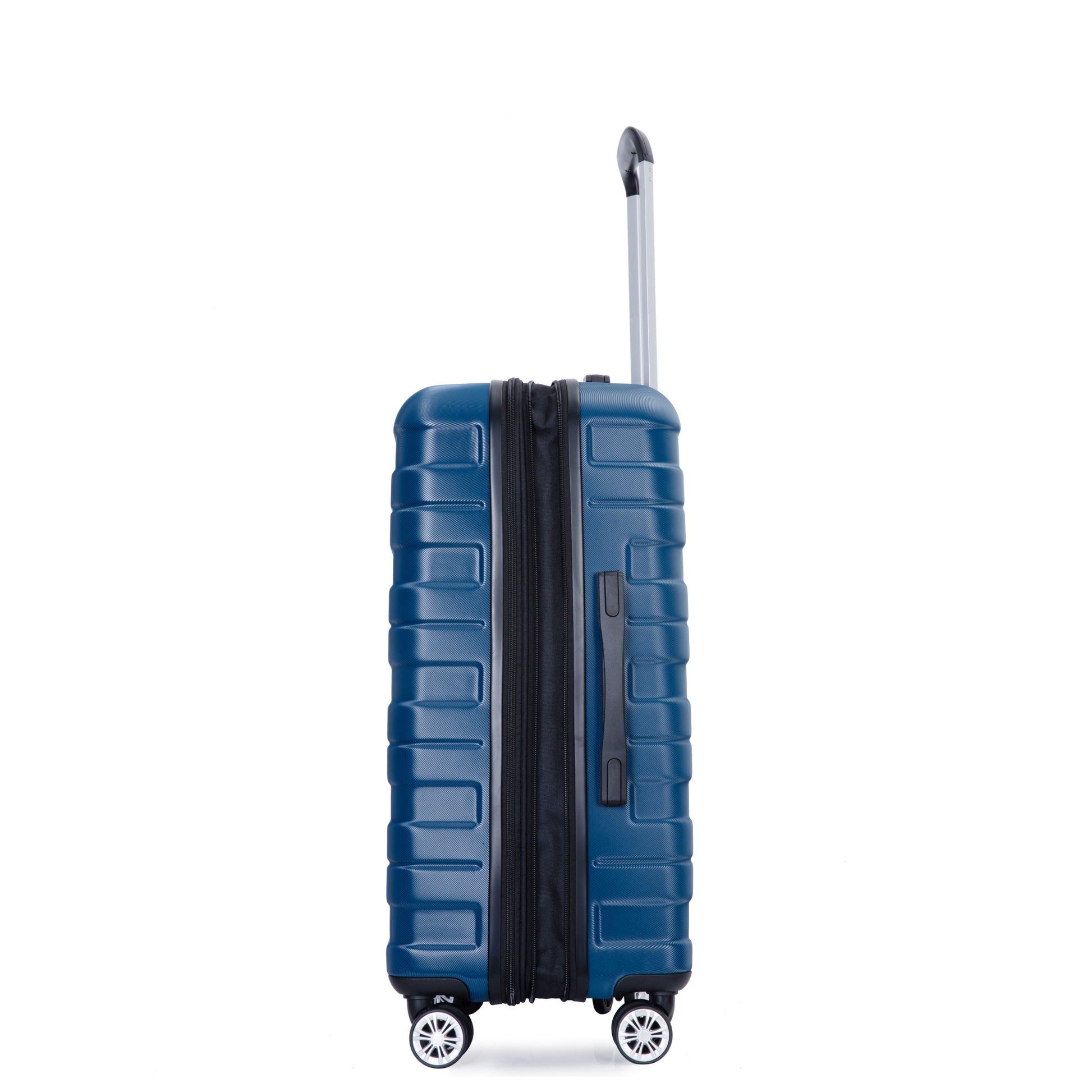 3 Piece Luggage Sets Pc Lightweight & Durable Expandable Suitcase With Two Hooks, Double Spinner Wheels, Tsa Lock, 21 25 29 Dark Blue Dark Blue Pc