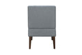 Stylish Comfortable Accent Chair 1Pc Gray Fabric Upholstered Plush Seating Living Room Furniture Armless Chair Gray Primary Living Space Wood
