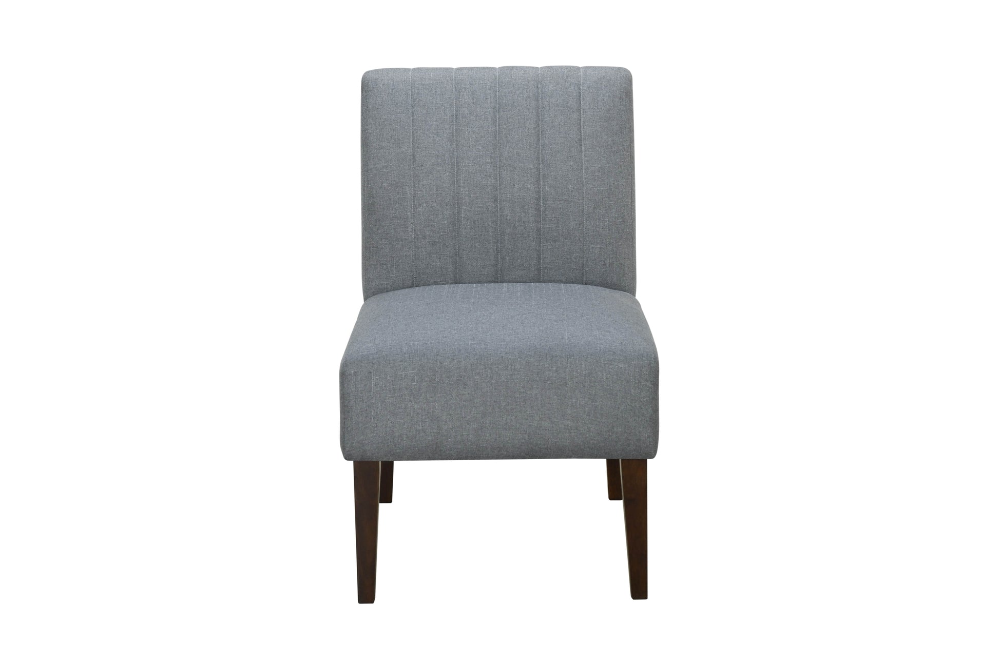 Stylish Comfortable Accent Chair 1Pc Gray Fabric Upholstered Plush Seating Living Room Furniture Armless Chair Gray Primary Living Space Wood