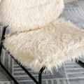 Coolmore Accent Chair Modern Industrial Slant Armchair With Metal Frame Premium High Density Soft Single Chair For Living Room Bedroom Beige Plush
