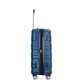 3 Piece Luggage Sets Pc Lightweight & Durable Expandable Suitcase With Two Hooks, Double Spinner Wheels, Tsa Lock, 21 25 29 Dark Blue Dark Blue Pc