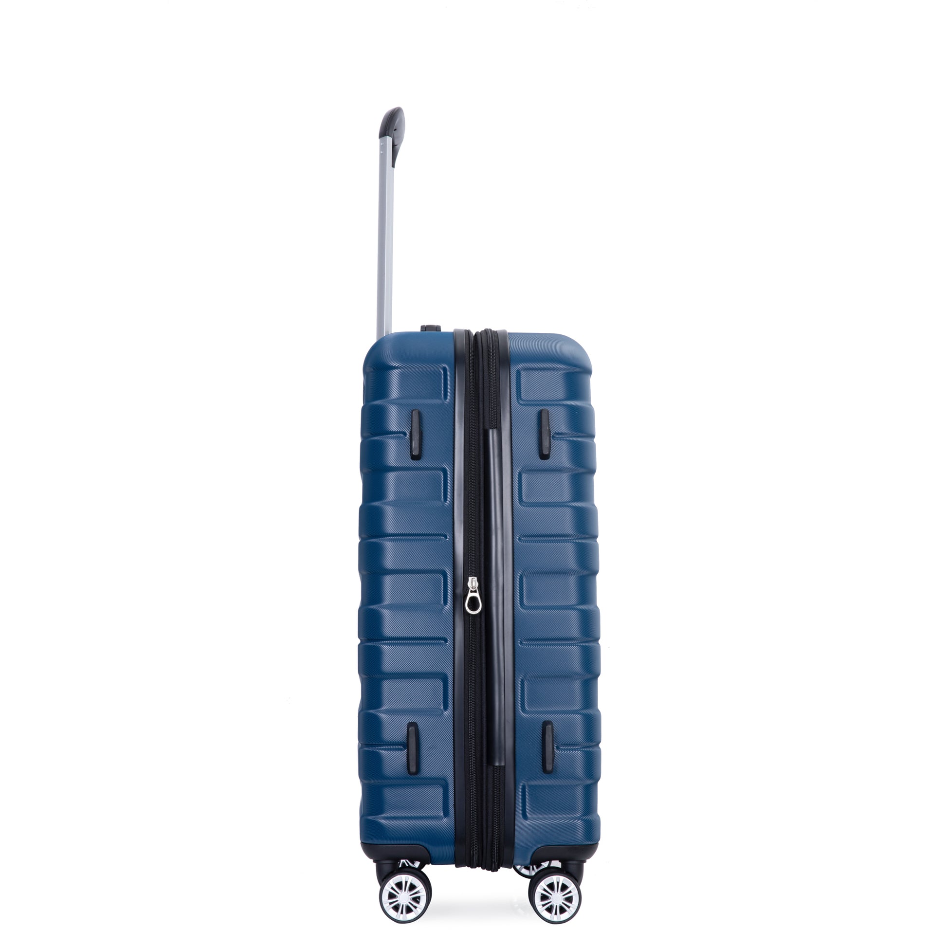 3 Piece Luggage Sets Pc Lightweight & Durable Expandable Suitcase With Two Hooks, Double Spinner Wheels, Tsa Lock, 21 25 29 Dark Blue Dark Blue Pc