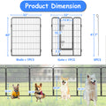 Heavy Duty Dog Pens Outdoor Dog Fence Dog Playpen For Large Dogs, 40