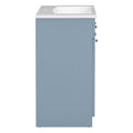 30 Inch Blue Bathroom Vanity With Ceramic Sink Combo, Abundant Storage Cabinet 2 Soft Close Doors And Double Tier Deep Drawer Blue Bathroom Mdf