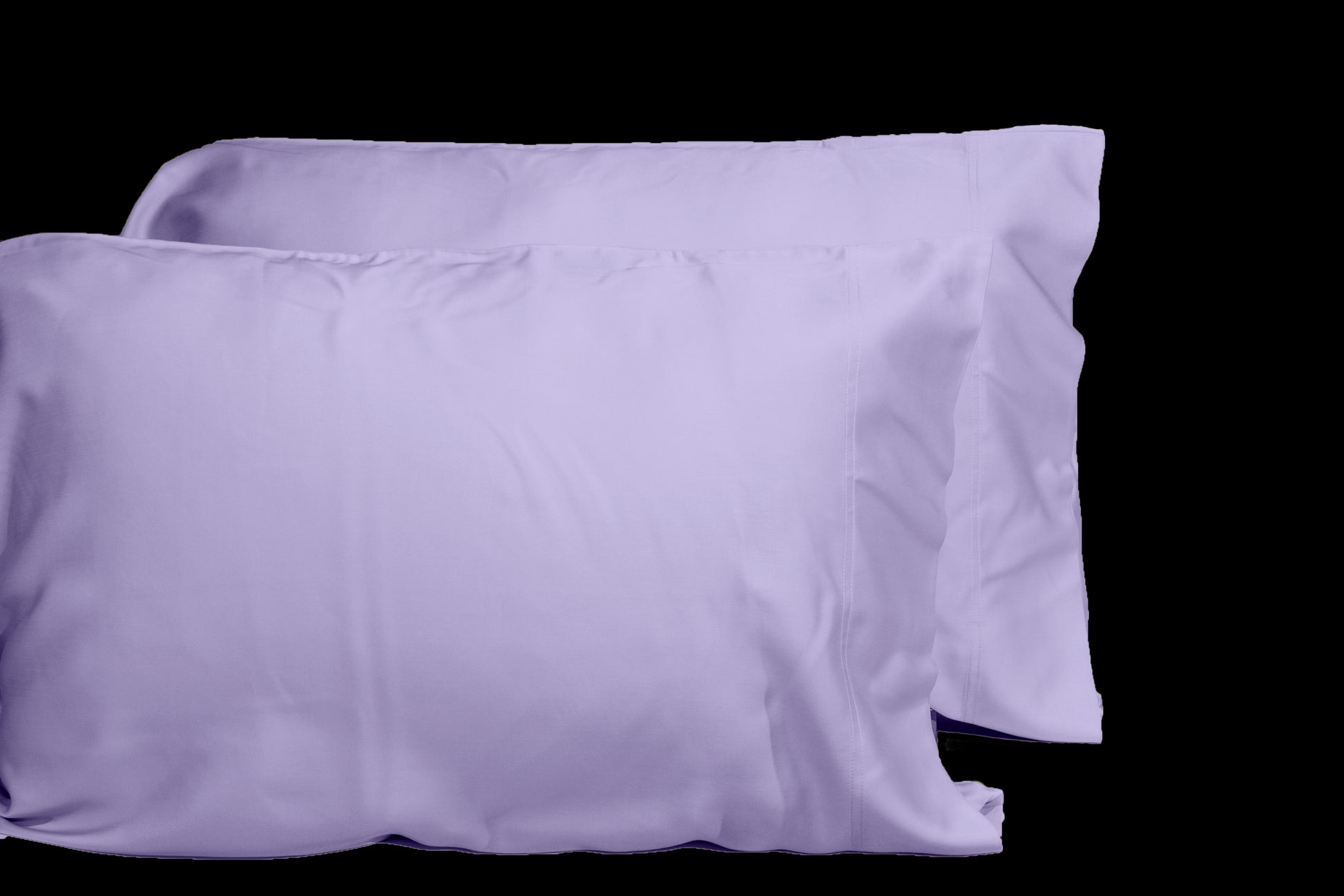 Luxurious Viscose From 100% Bamboo 2 Piece Pillowcase Setoeko Tex Certified, Queen Amethyst Light Purple Bamboo