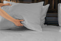 Luxuriously Soft 100% Viscose Derived From Bamboo 4 Piece Sheet Setoeko Tex Certified, Full Lt Gray Light Gray Bamboo