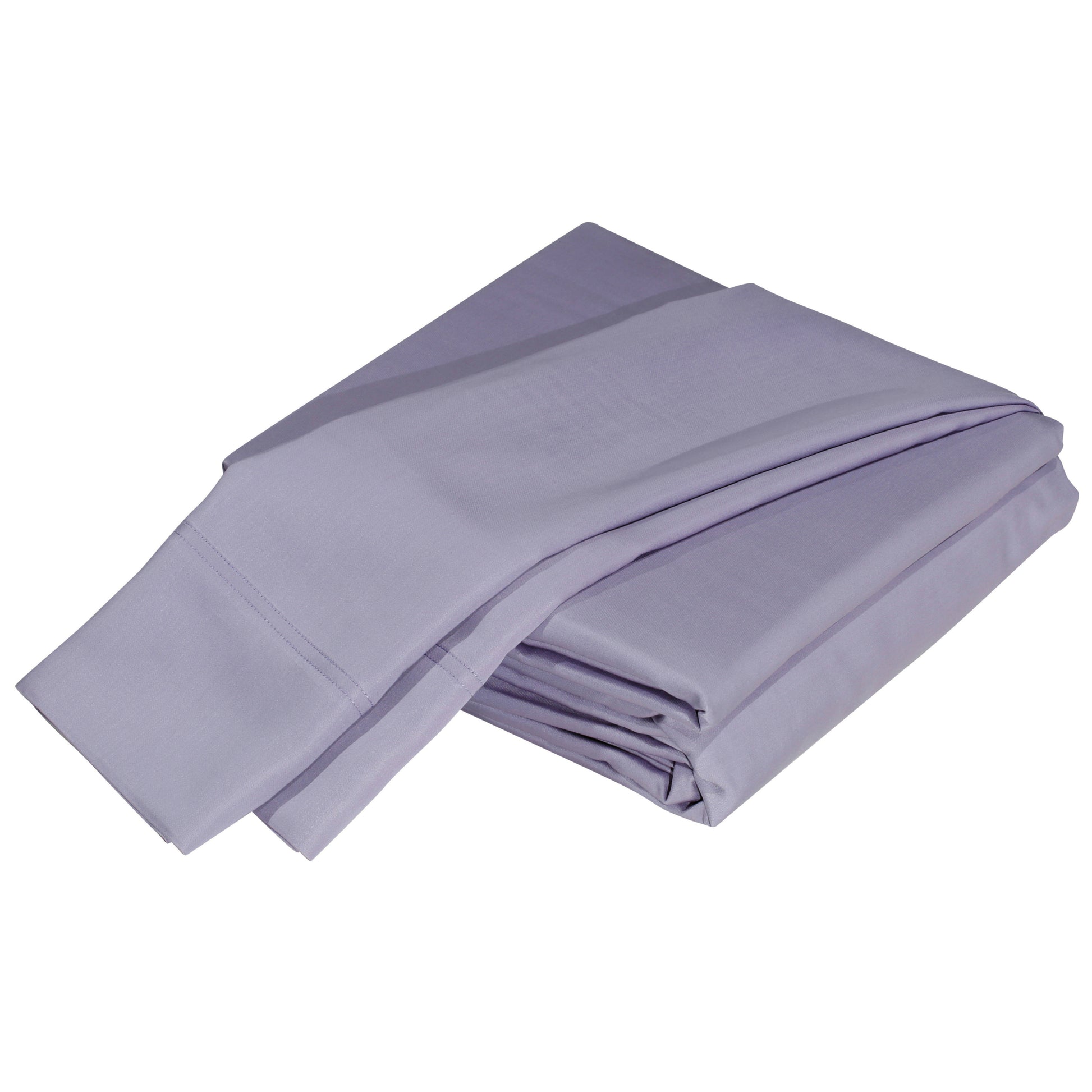 Luxurious Viscose From 100% Bamboo 2 Piece Pillowcase Setoeko Tex Certified, King Amethyst Light Purple Bamboo