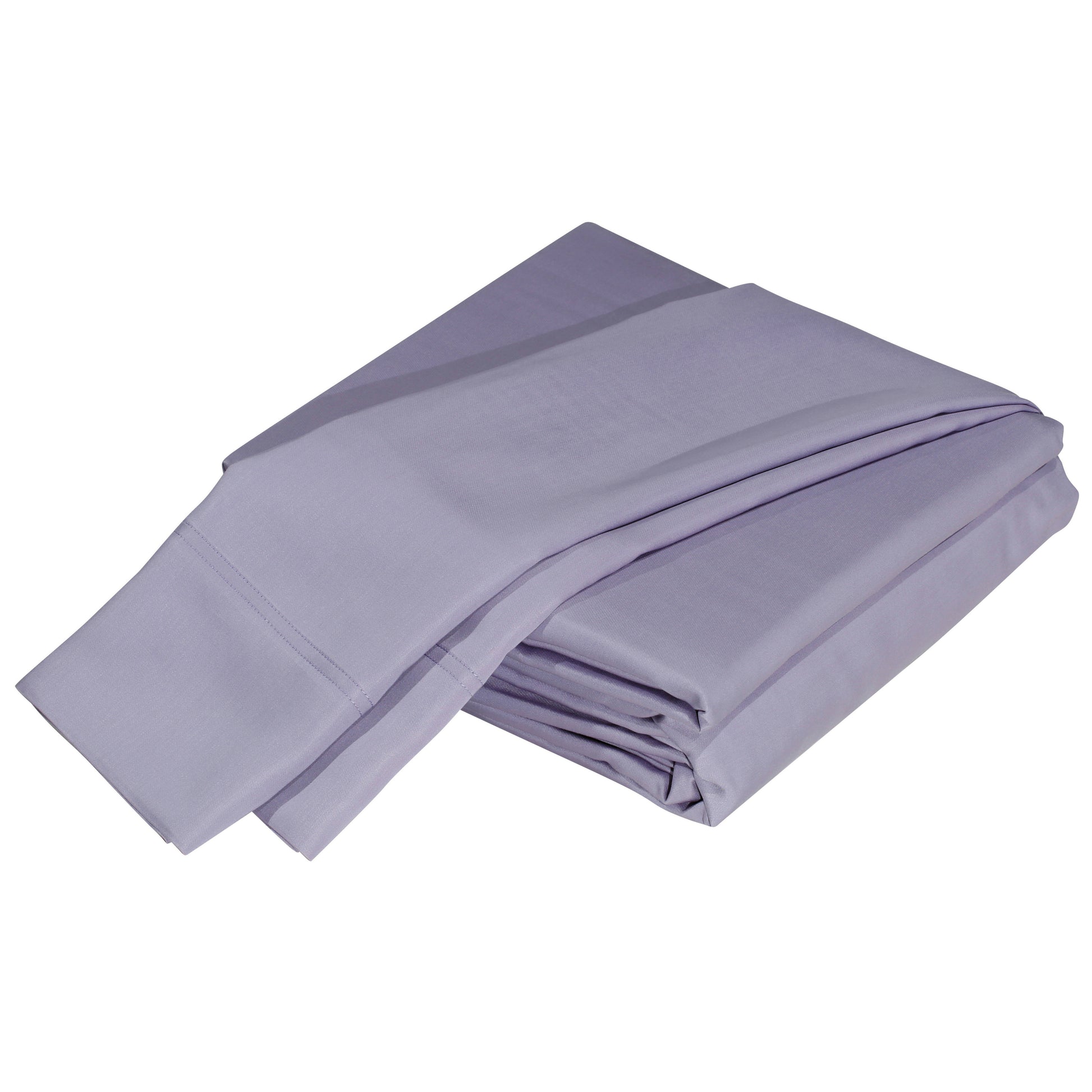 Luxuriously Soft 100% Viscose Derived From Bamboo 5 Piece Sheet Setoeko Tex Certified, Split King Amethyst Light Purple Bamboo