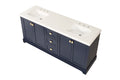 Vanity Sink Combo Featuring A Marble Countertop, Bathroom Sink Cabinet, And Home Decor Bathroom Vanities Fully Assembled Blue 72 Inch Vanity With Sink 23V02 72Nb Navy Blue Wood Solid Wood