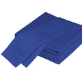 Luxurious Viscose From 100% Bamboo 2 Piece Pillowcase Setoeko Tex Certified, Queen Indigo Dark Blue Bamboo