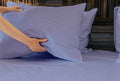 Luxurious Viscose From 100% Bamboo 2 Piece Pillowcase Setoeko Tex Certified, Queen Amethyst Light Purple Bamboo