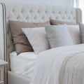 Luxuriously Soft 100% Viscose Derived From Bamboo 4 Piece Sheet Setoeko Tex Certified, Queen White White Bamboo