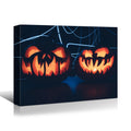 1Pcs Drop Ping Framed Canvas Wall Art Decor Painting For Halloween,Scary Pumpkin Painting For Halloween Gift, Decoration For Halloween Office Living Room, Bedroom Decor 2418In Thickness 1.5Inch Rectangle Framed Multicolor Halloween Oversized 41In Canvas