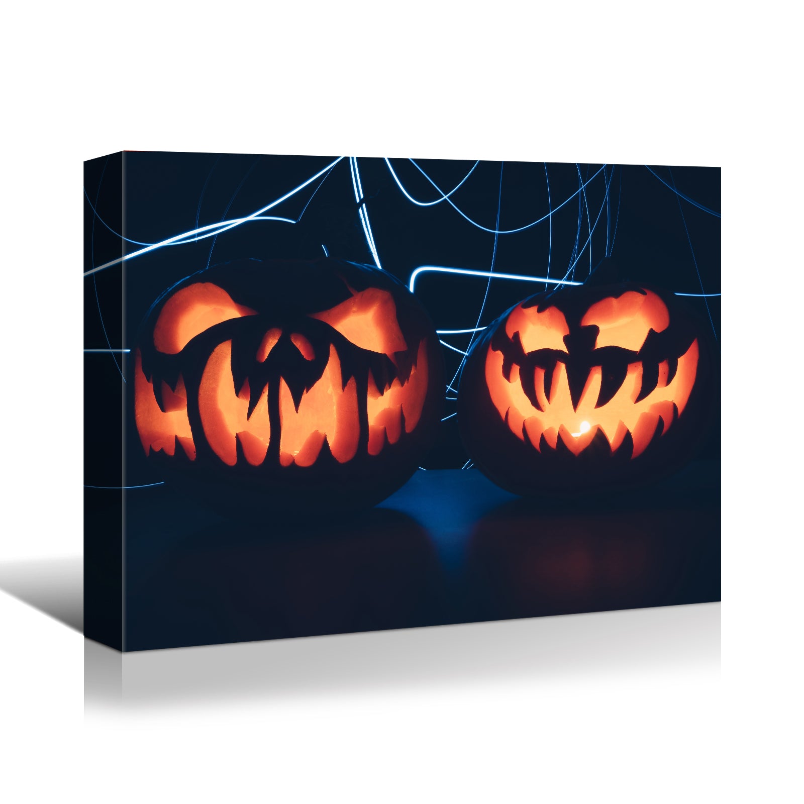 1Pcs Drop Ping Framed Canvas Wall Art Decor Painting For Halloween,Scary Pumpkin Painting For Halloween Gift, Decoration For Halloween Office Living Room, Bedroom Decor 4028In Thickness 1.5Inch Rectangle Framed Multicolor Halloween Oversized 41In Canvas