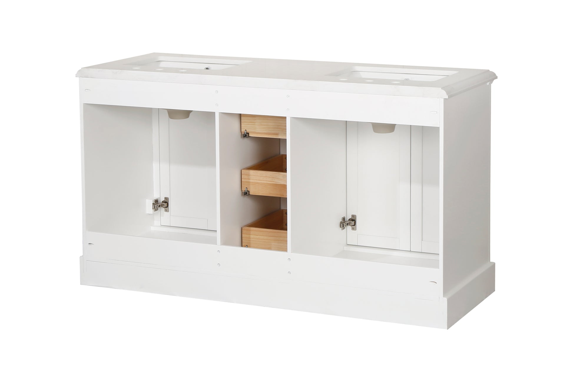 Vanity Sink Combo Featuring A Marble Countertop, Bathroom Sink Cabinet, And Home Decor Bathroom Vanities Fully Assembled White 60 Inch Vanity With Sink 23V02 60Wh White Wood Solid Wood