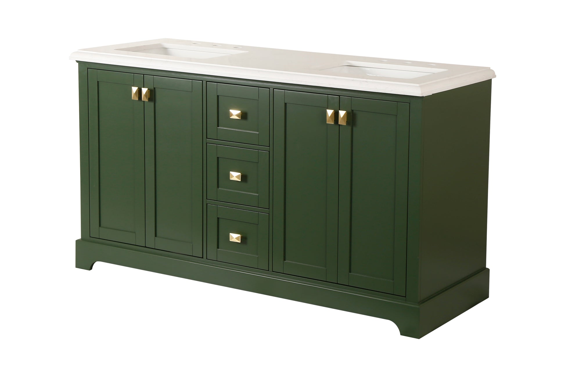 Vanity Sink Combo Featuring A Marble Countertop, Bathroom Sink Cabinet, And Home Decor Bathroom Vanities Fully Assembled Green 60 Inch Vanity With Sink 23V02 60Vg Antique Green Wood Solid Wood