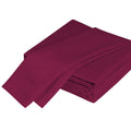 Luxuriously Soft 100% Viscose Derived From Bamboo 4 Piece Sheet Setoeko Tex Certified, California King Merlot Burgundy Bamboo