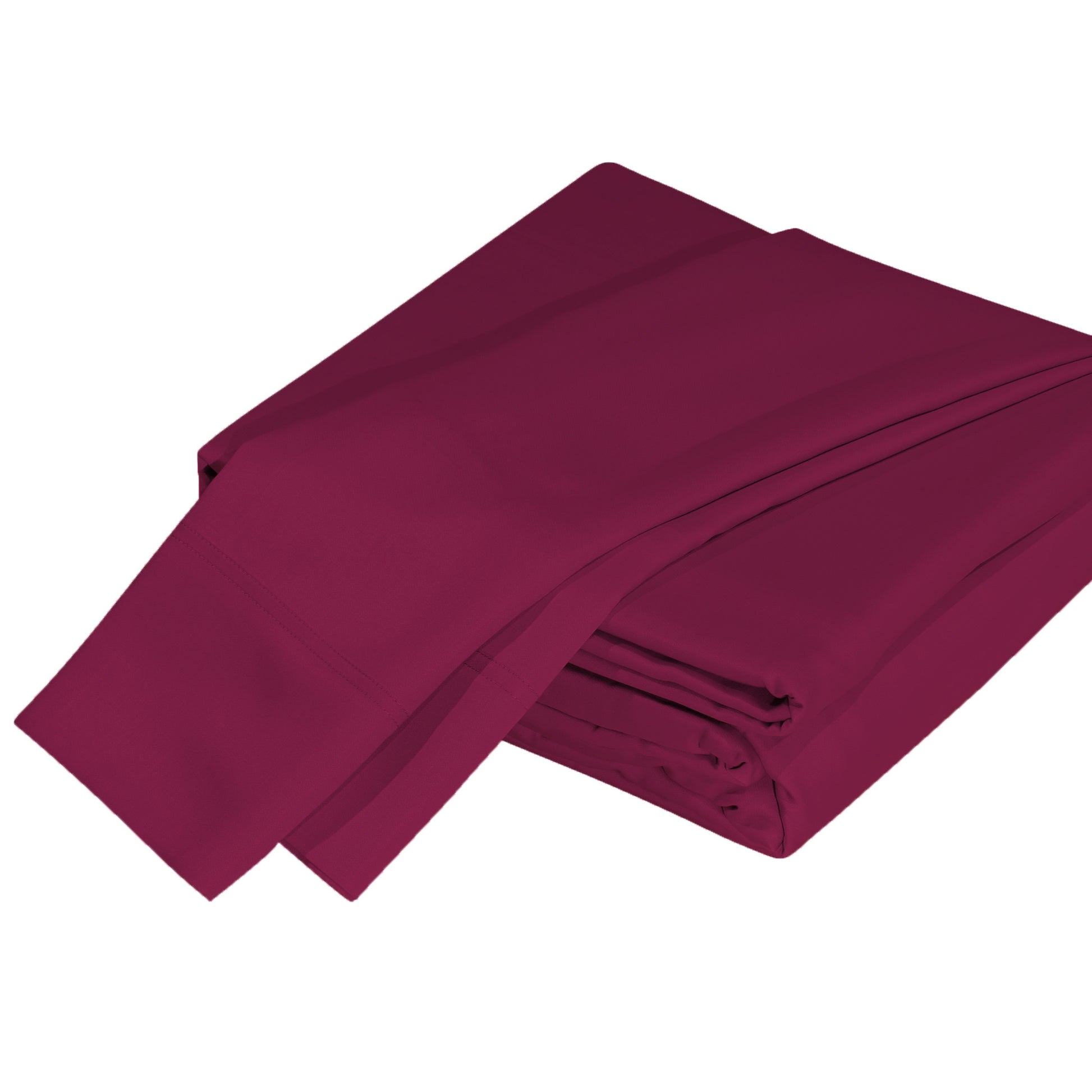 Luxurious Viscose From 100% Bamboo 2 Piece Pillowcase Setoeko Tex Certified, King Merlot Burgundy Bamboo