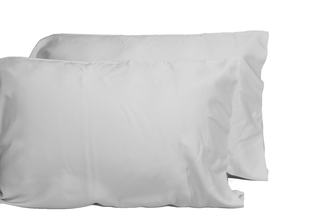 Luxurious Viscose From 100% Bamboo 2 Piece Pillowcase Setoeko Tex Certified, Queen Light Gray Light Gray Bamboo