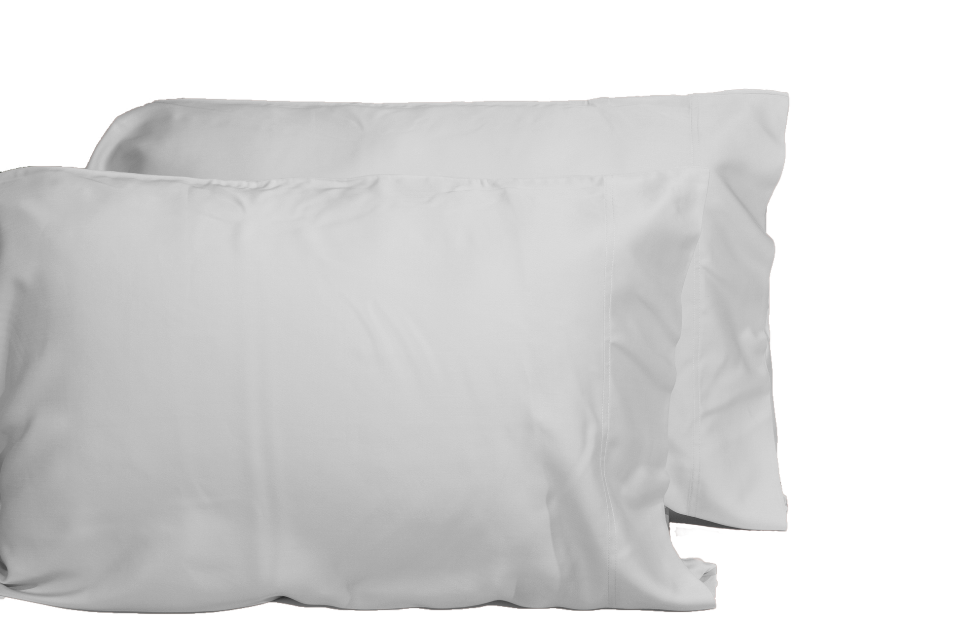 Luxurious Viscose From 100% Bamboo 2 Piece Pillowcase Setoeko Tex Certified, Queen Light Gray Light Gray Bamboo