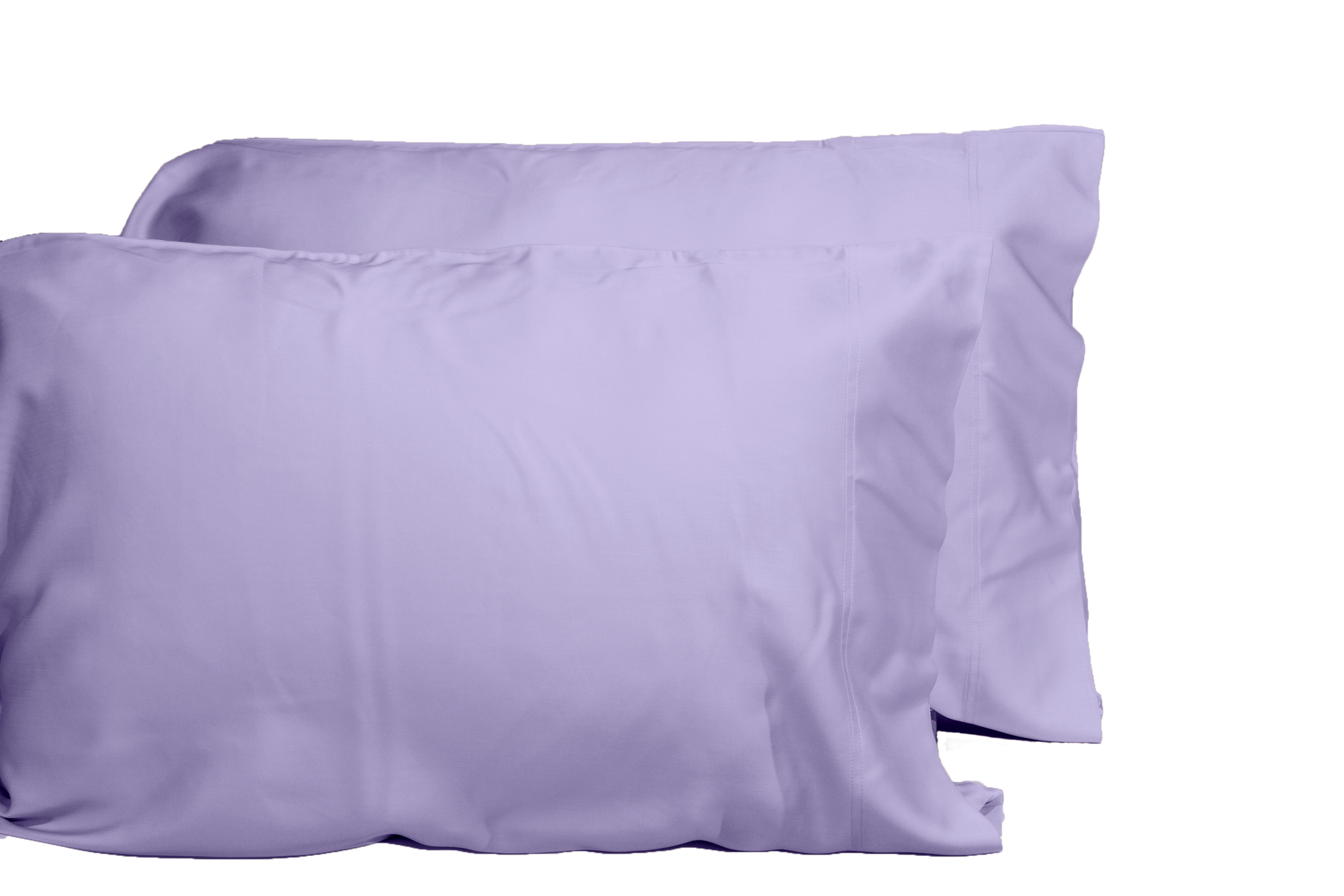 Luxurious Viscose From 100% Bamboo 2 Piece Pillowcase Setoeko Tex Certified, King Amethyst Light Purple Bamboo