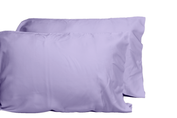 Luxurious Viscose From 100% Bamboo 2 Piece Pillowcase Setoeko Tex Certified, King Amethyst Light Purple Bamboo