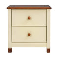 3 Pieces Bedroom Sets Twin Size Bear Shape Platform Bed With Nightstand And Storage Dresser,Cream Walnut Cream Wood