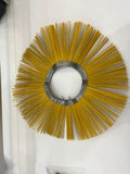 Replacement For Brush Bristle Half Sets Of Broom Sweeper, 19Pcs Yellow Steel