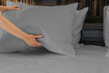 Luxurious Viscose From 100% Bamboo 2 Piece Pillowcase Setoeko Tex Certified, King Silver Grey Silver Grey Bamboo